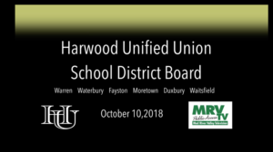 Harwood Unified Union School Board
